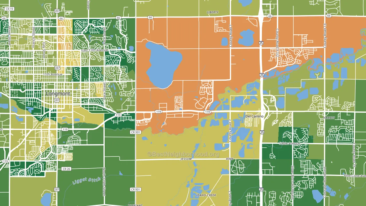 80504, CO block-group voter-turnout map