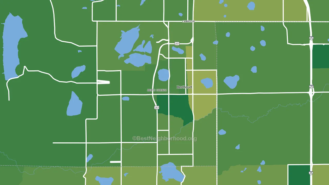 80513, CO block-group voter-turnout map