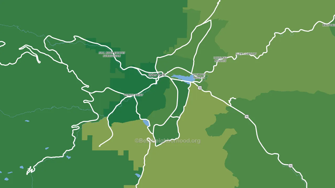80517, CO block-group voter-turnout map