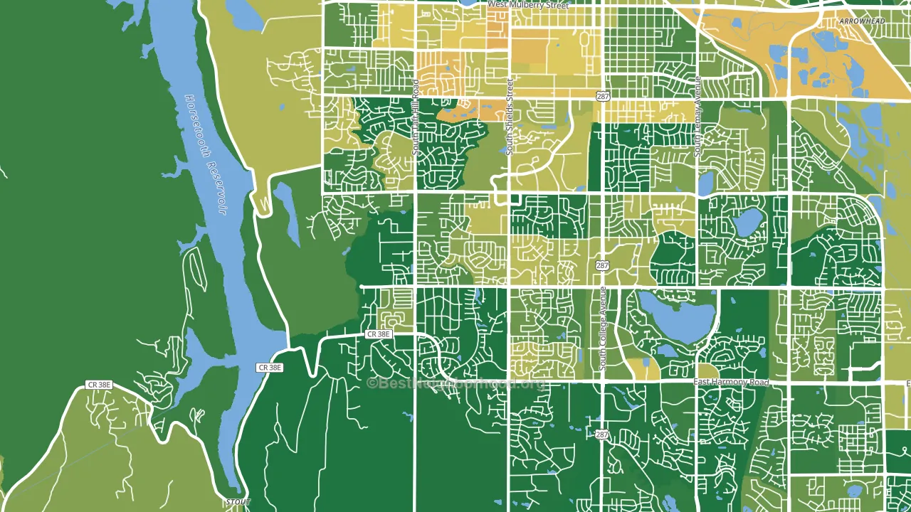 80526, CO block-group voter-turnout map