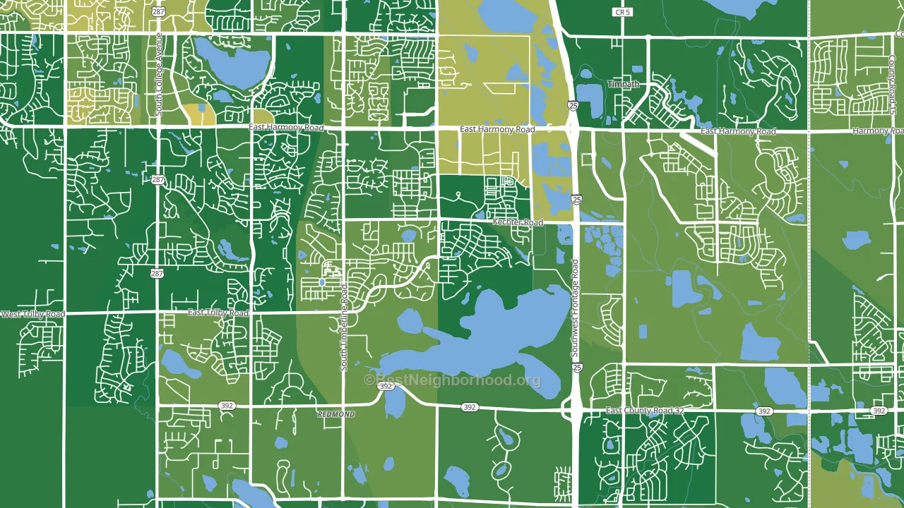 80528, CO block-group voter-turnout map