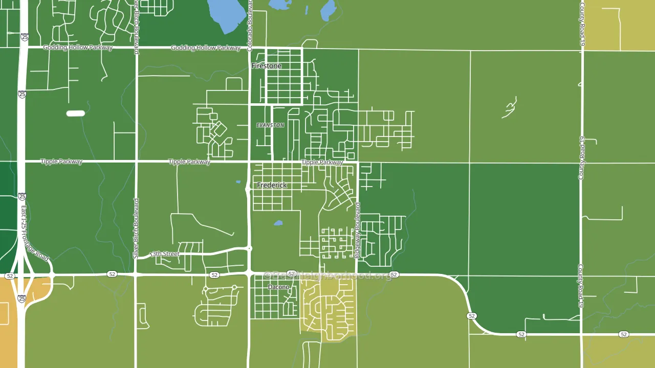 80530, CO block-group voter-turnout map