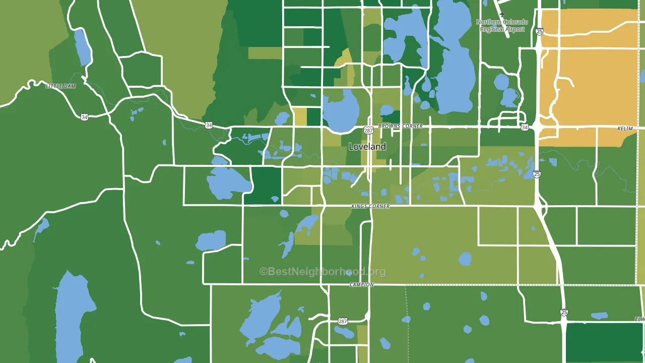 80537, CO block-group voter-turnout map