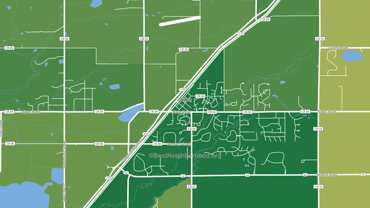 80544, CO block-group voter-turnout map