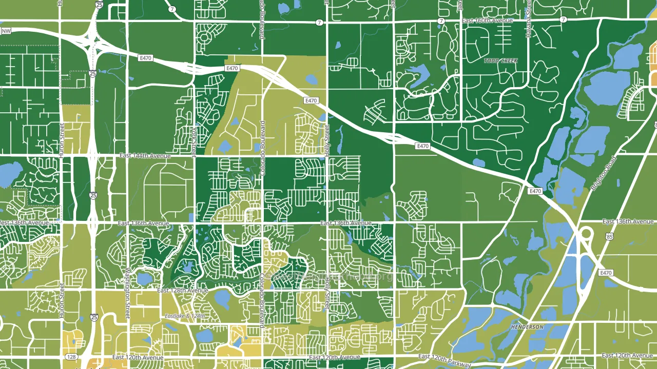 80602, CO block-group voter-turnout map