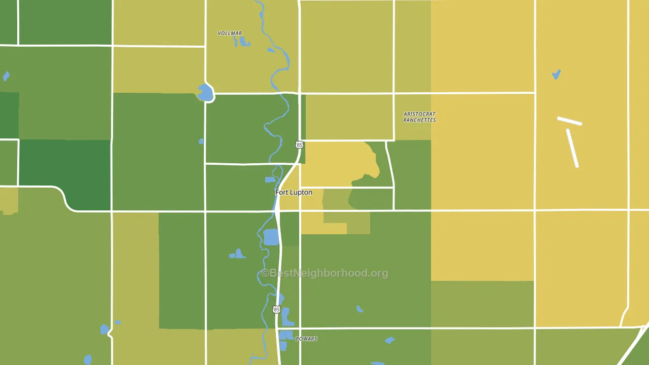 80621, CO block-group voter-turnout map
