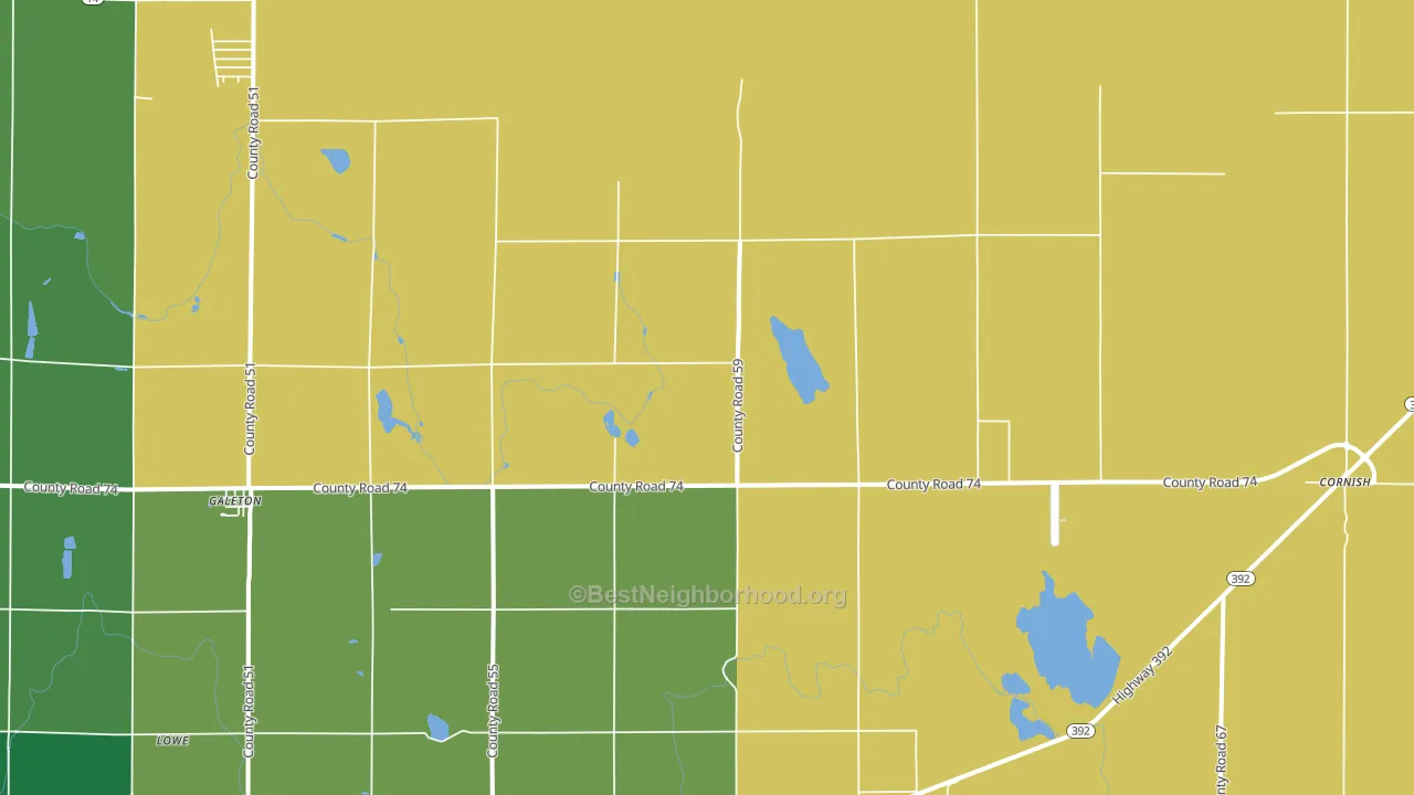 80622, CO block-group voter-turnout map