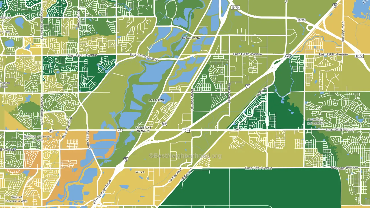 80640, CO block-group voter-turnout map