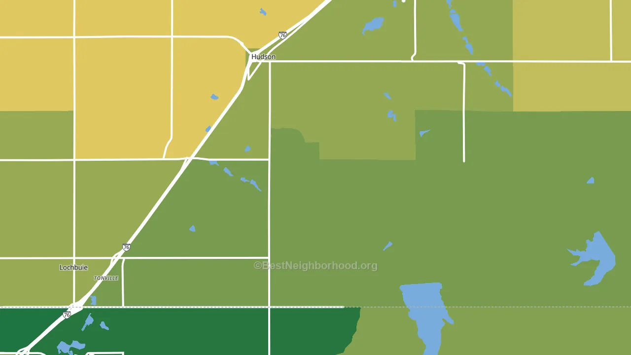 80642, CO block-group voter-turnout map
