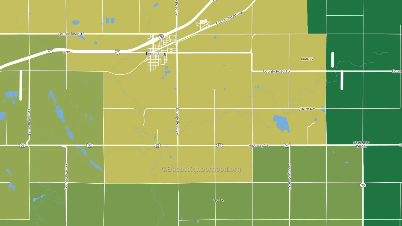 80643, CO block-group voter-turnout map