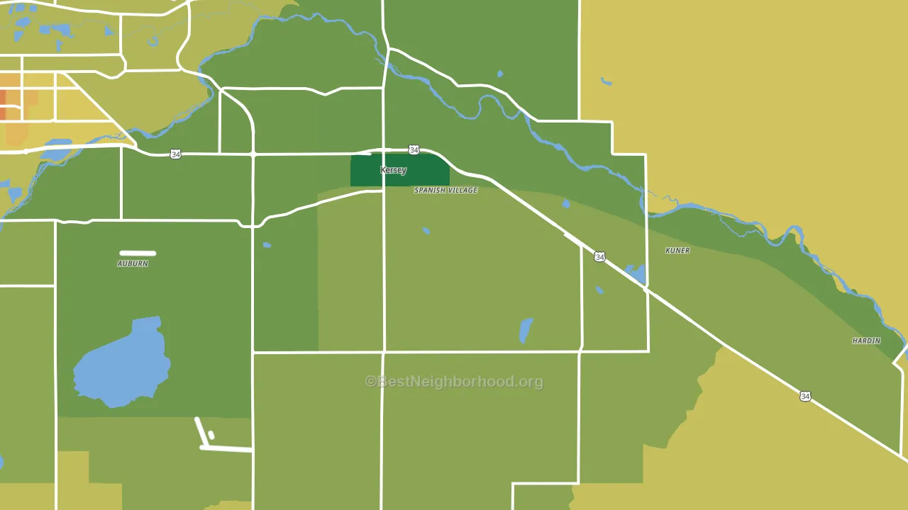 80644, CO block-group voter-turnout map