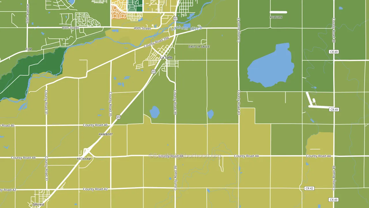 80645, CO block-group voter-turnout map