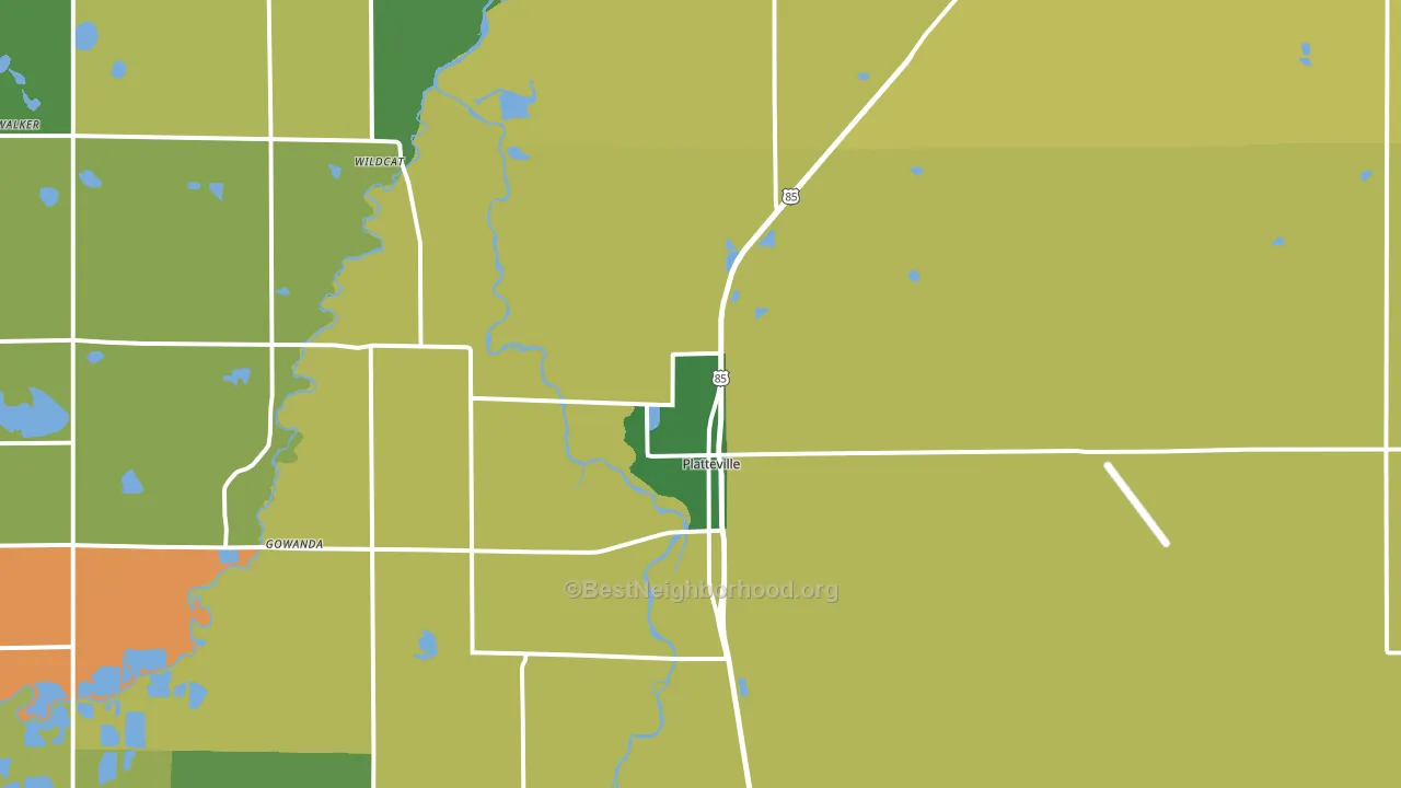 80651, CO block-group voter-turnout map