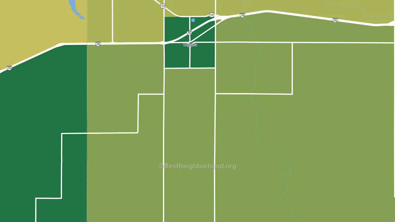 80654, CO block-group voter-turnout map