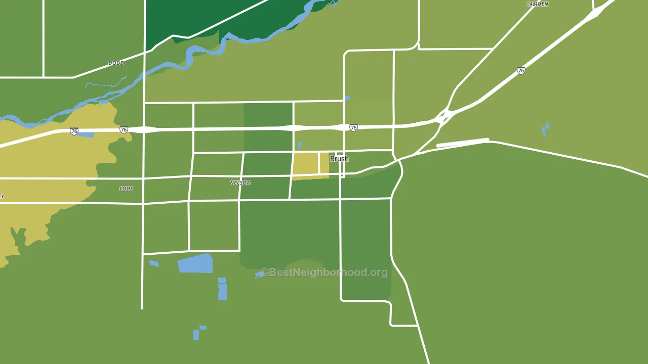 80723, CO block-group voter-turnout map