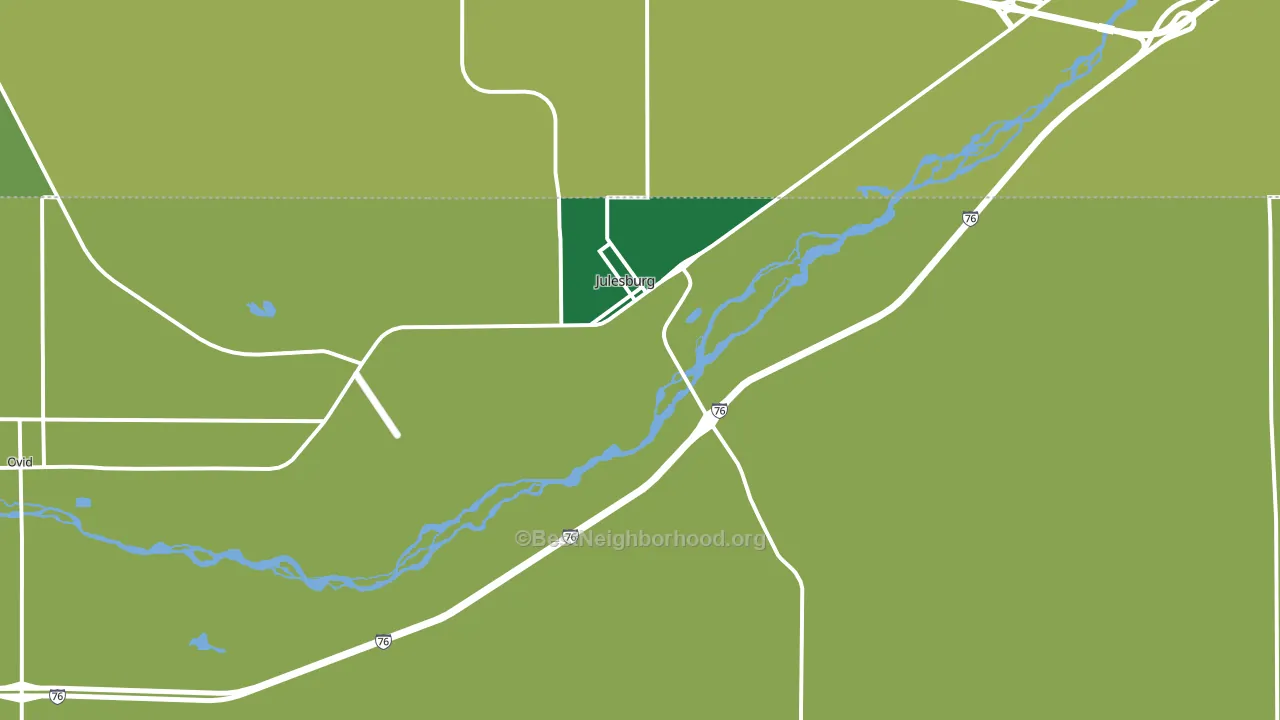 80737, CO block-group voter-turnout map