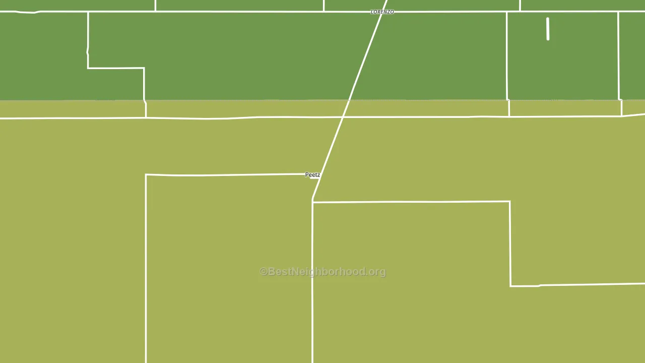 80747, CO block-group voter-turnout map
