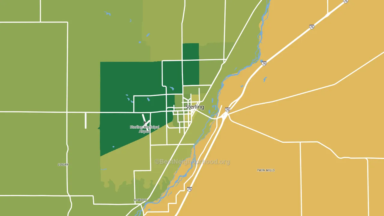 80751, CO block-group voter-turnout map