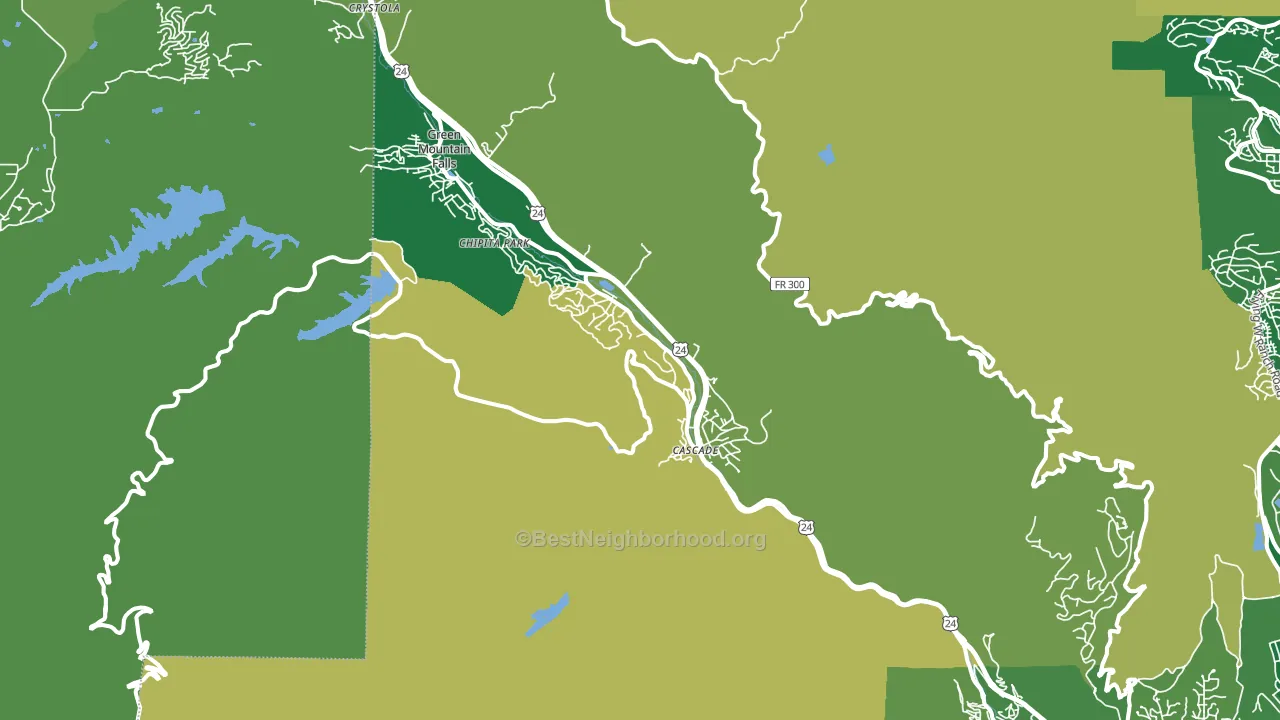 80809, CO block-group voter-turnout map