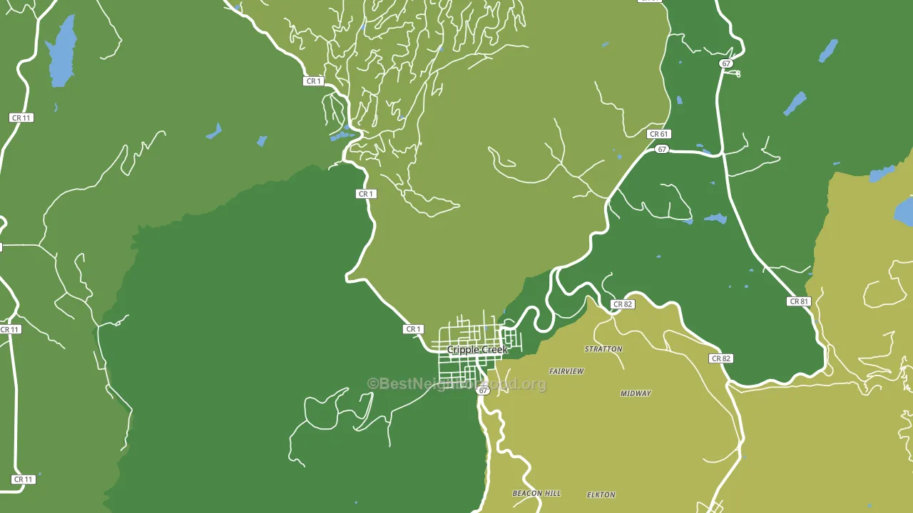 80813, CO block-group voter-turnout map