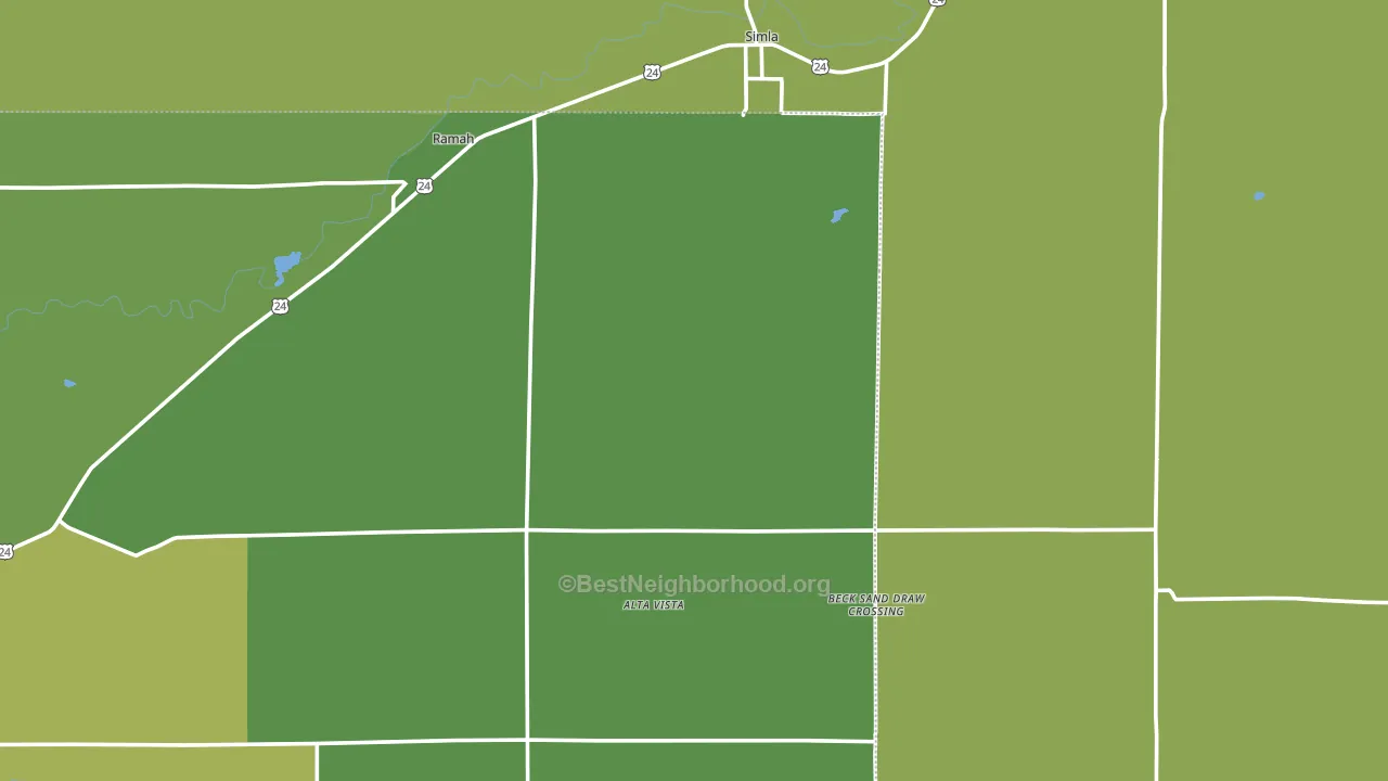 80832, CO block-group voter-turnout map