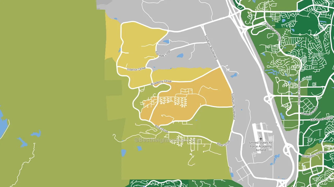 80840, CO block-group voter-turnout map