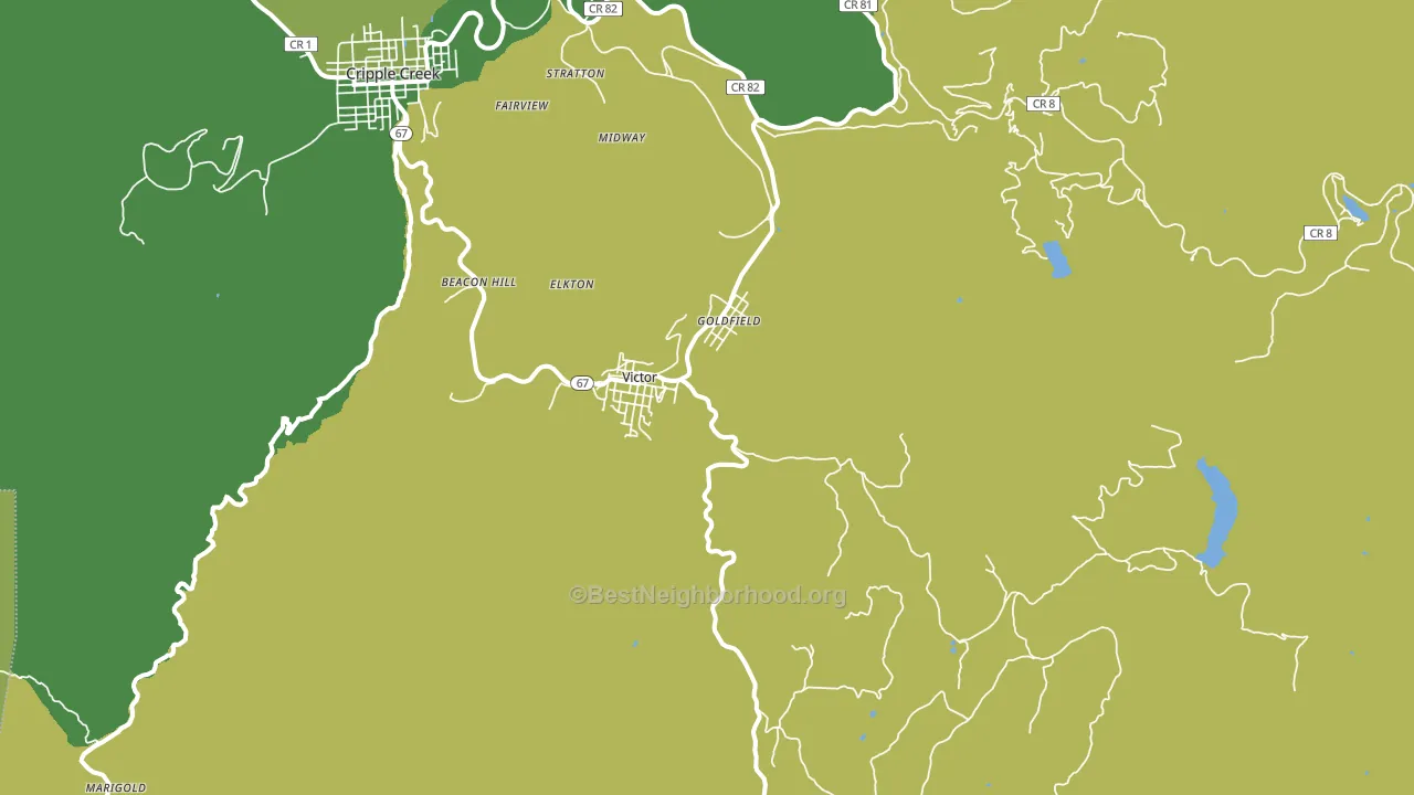 80860, CO block-group voter-turnout map