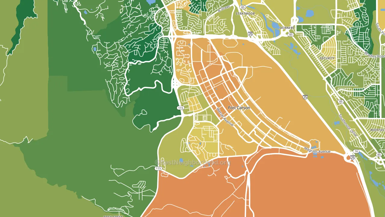 80902, CO block-group voter-turnout map