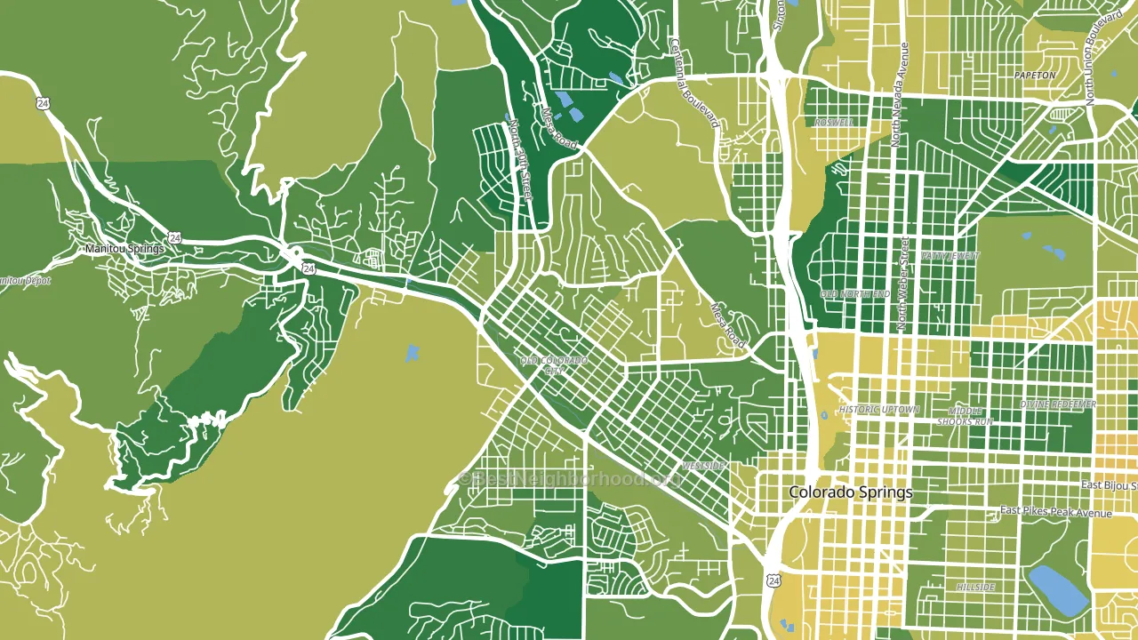 80904, CO block-group voter-turnout map