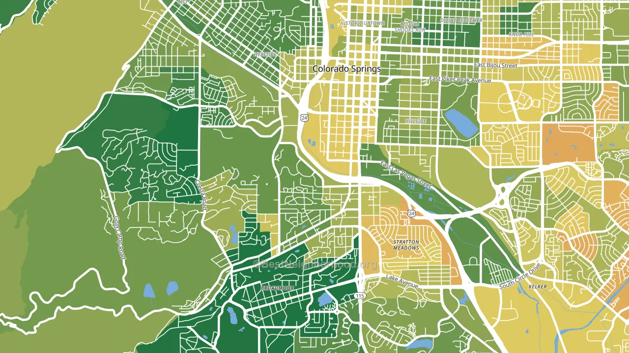 80905, CO block-group voter-turnout map
