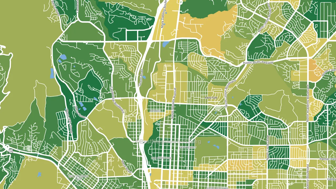 80907, CO block-group voter-turnout map