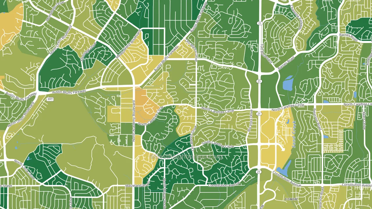 80917, CO block-group voter-turnout map