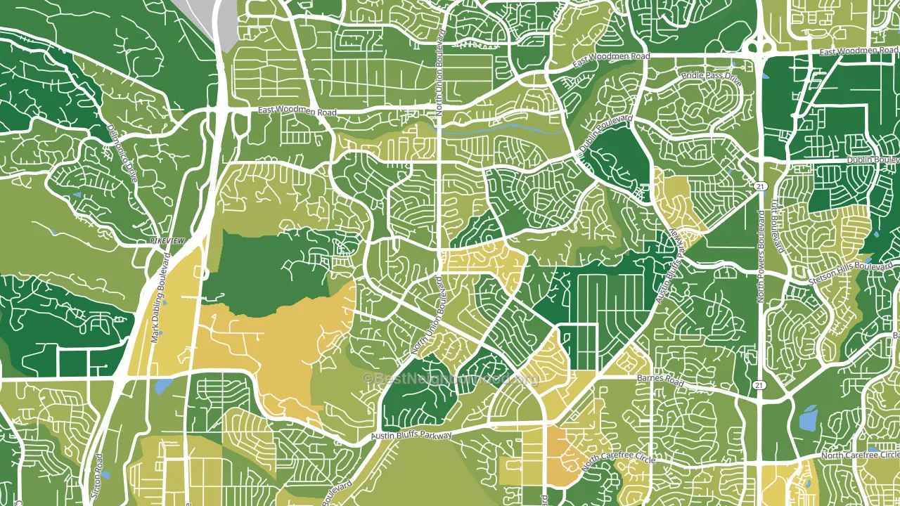80918, CO block-group voter-turnout map