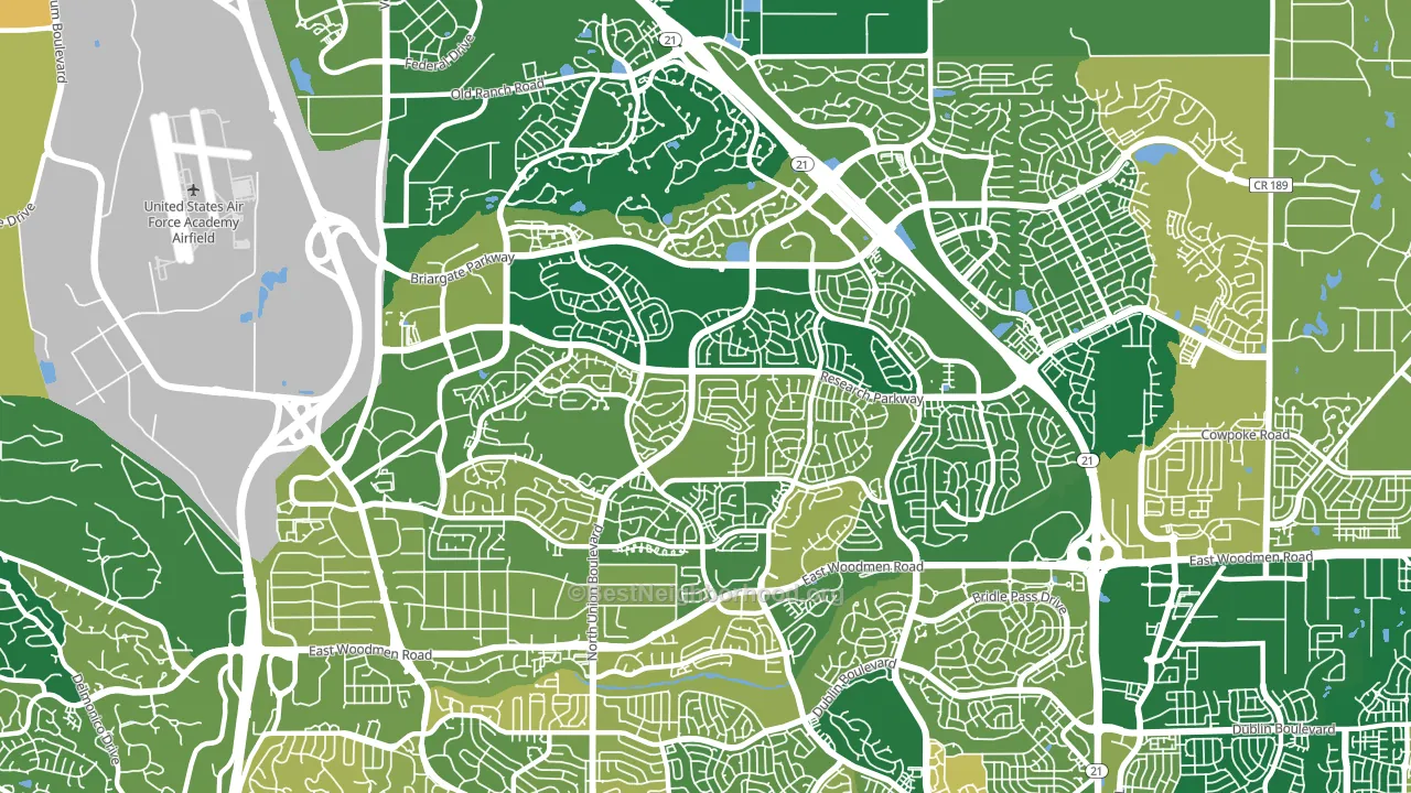 80920, CO block-group voter-turnout map
