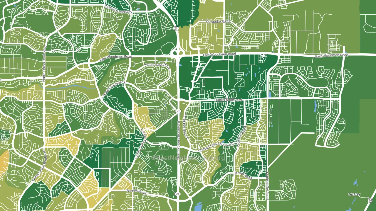 80923, CO block-group voter-turnout map