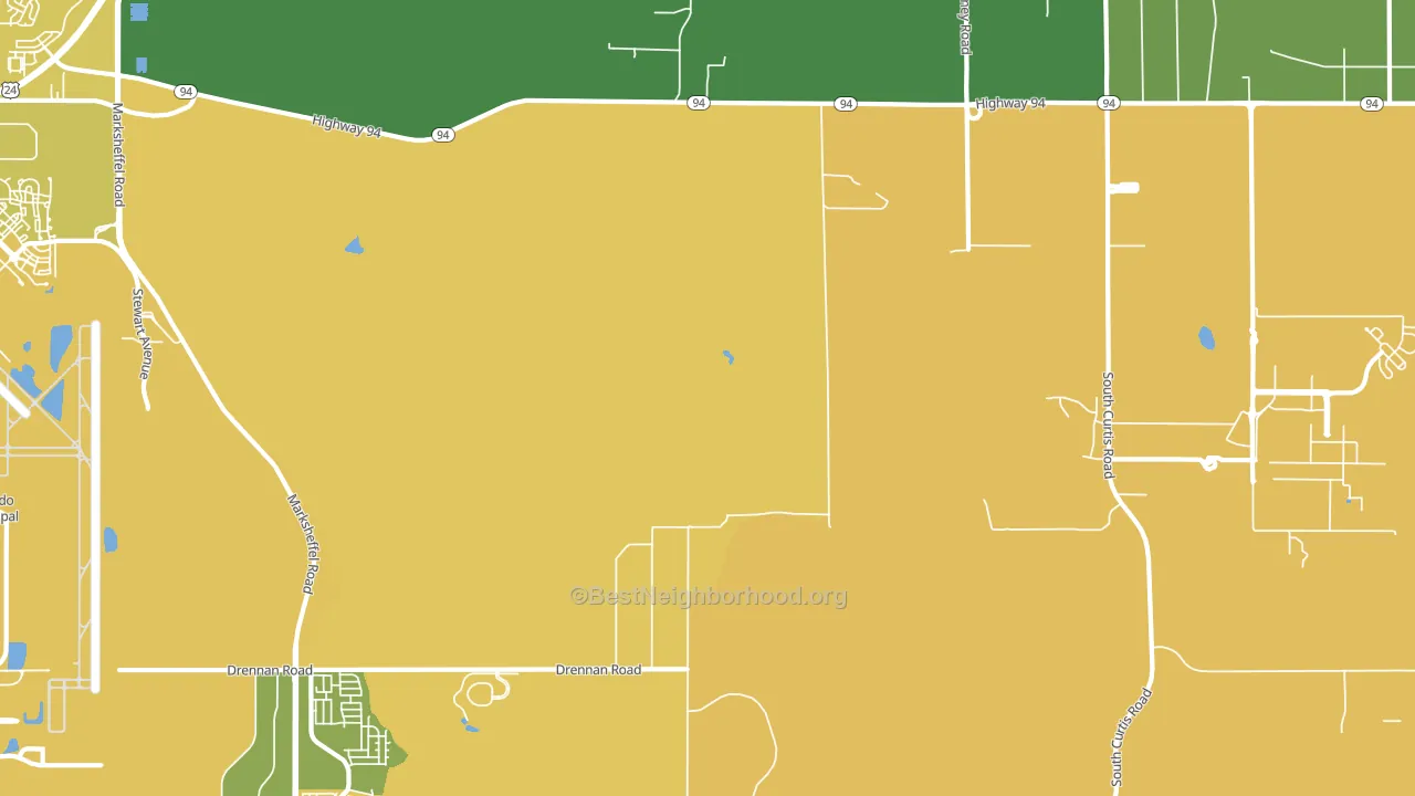 80929, CO block-group voter-turnout map