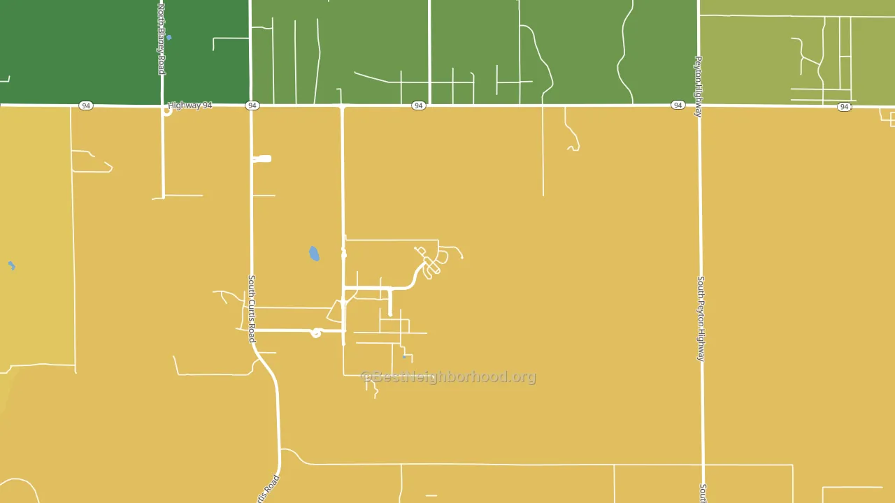 80930, CO block-group voter-turnout map