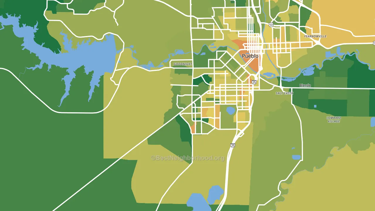 81005, CO block-group voter-turnout map