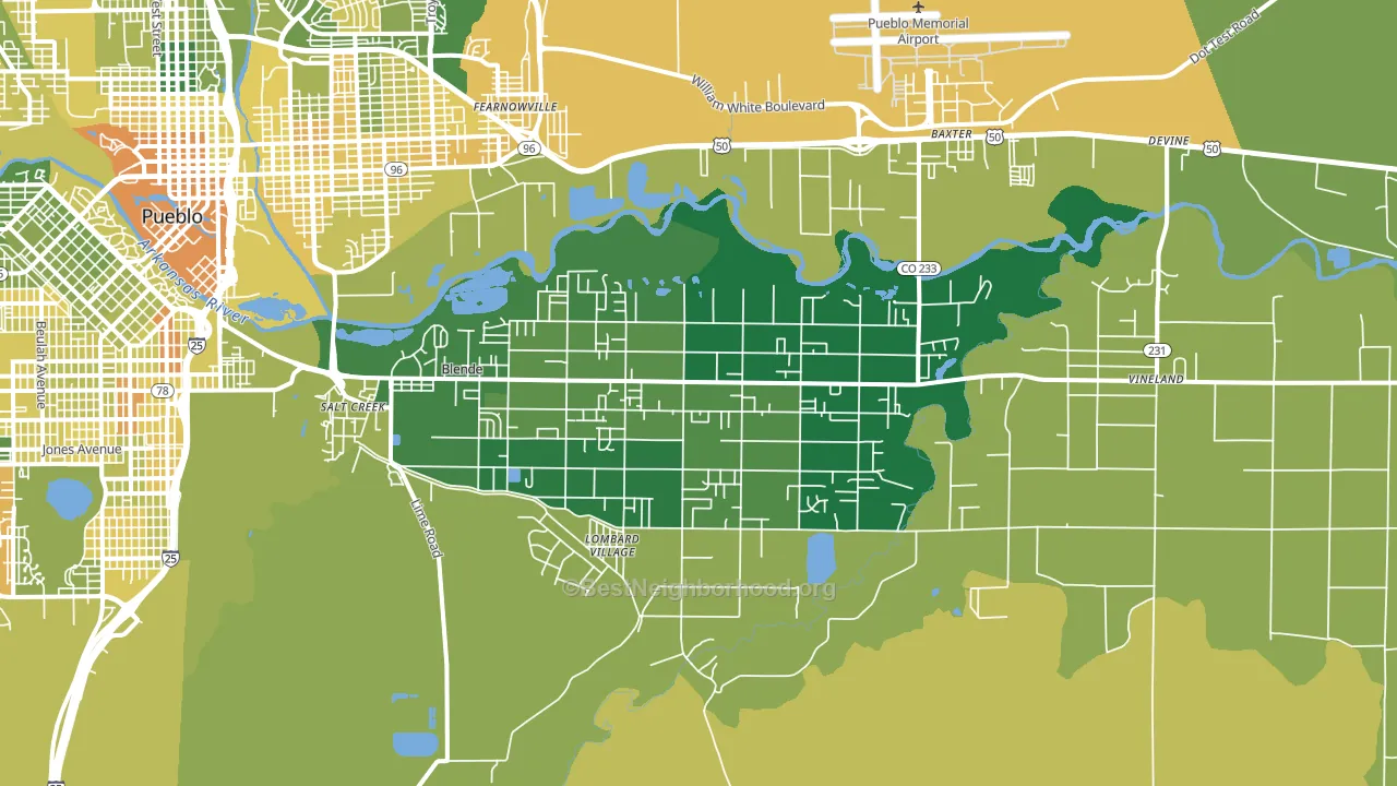81006, CO block-group voter-turnout map