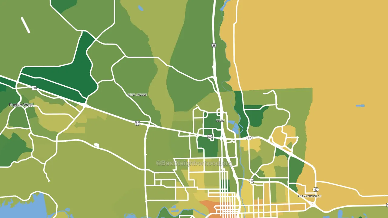 81008, CO block-group voter-turnout map