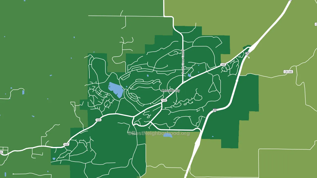81019, CO block-group voter-turnout map