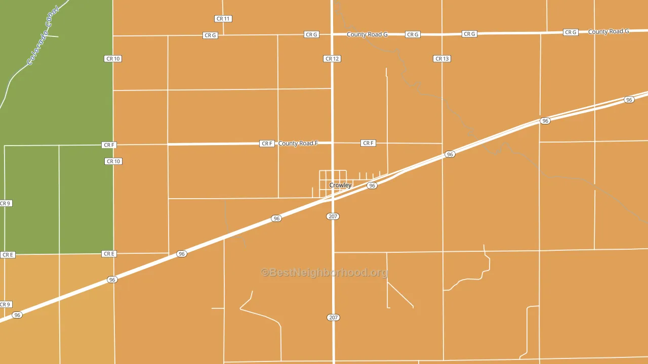 81033, CO block-group voter-turnout map