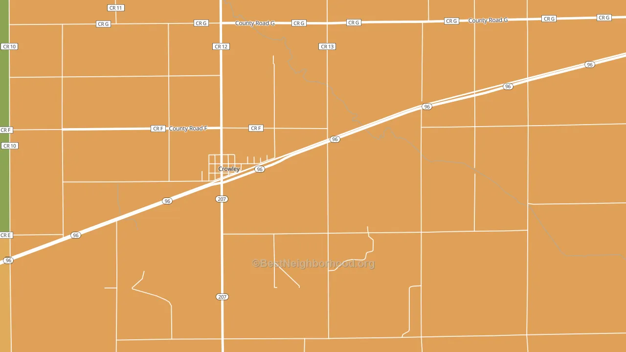 81034, CO block-group voter-turnout map