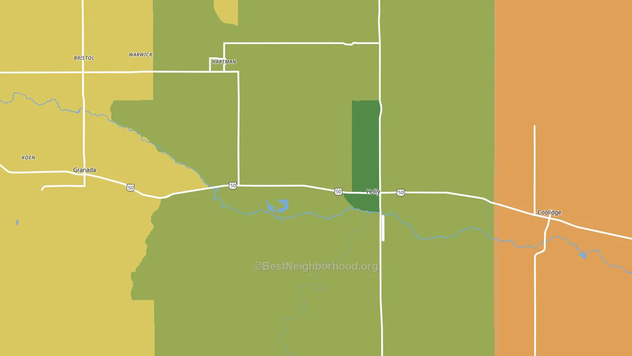 81047, CO block-group voter-turnout map