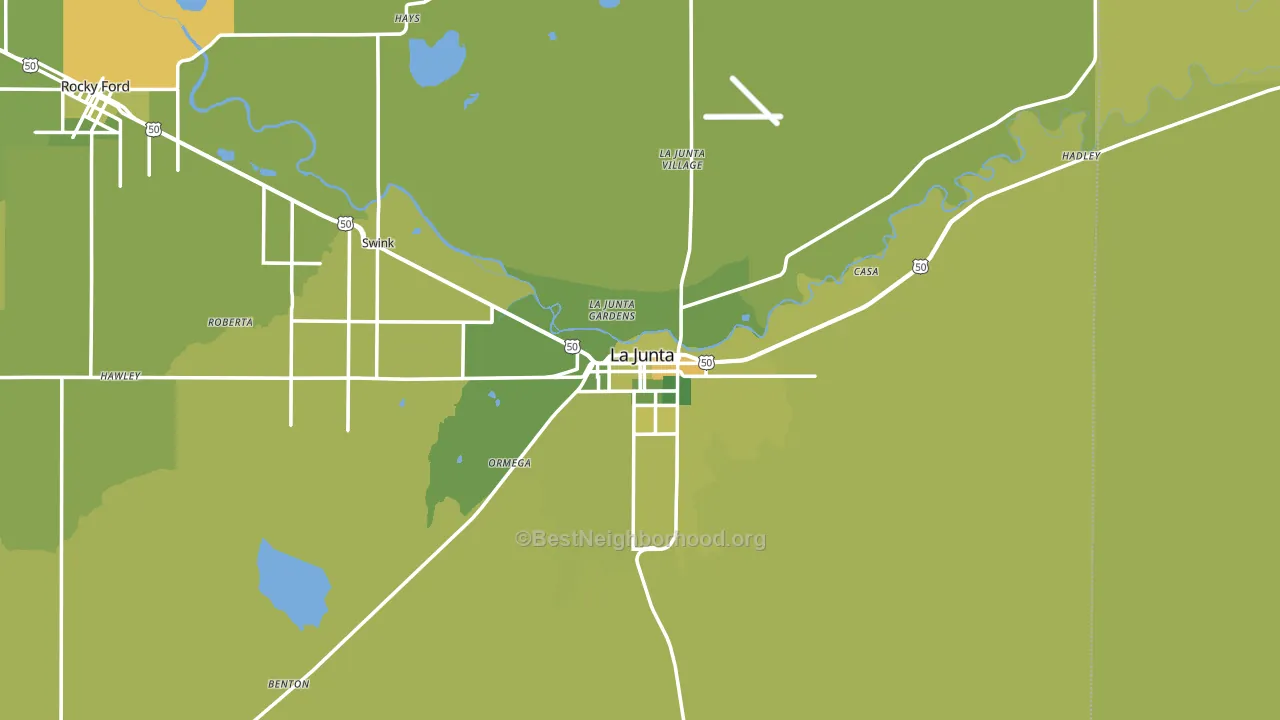 81050, CO block-group voter-turnout map