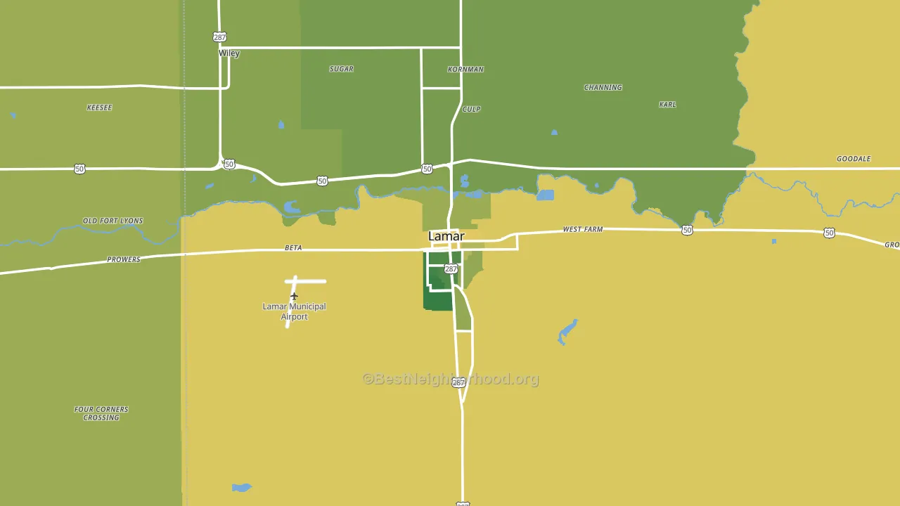 81052, CO block-group voter-turnout map