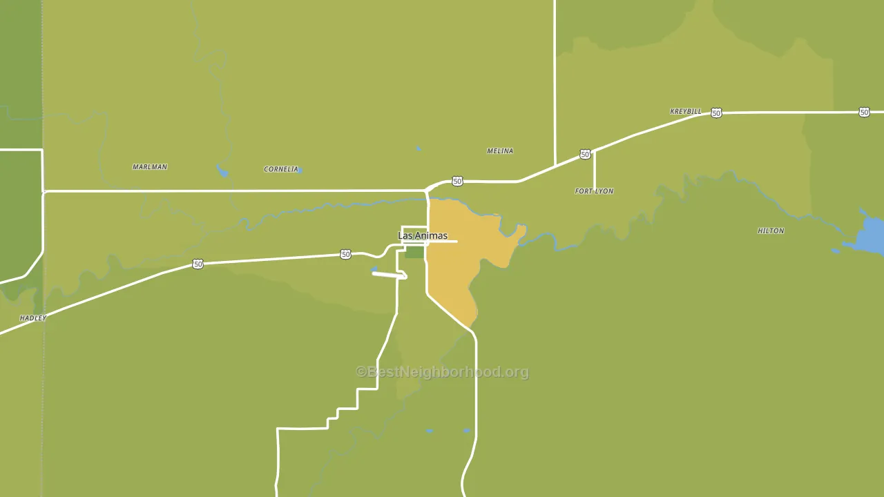 81054, CO block-group voter-turnout map