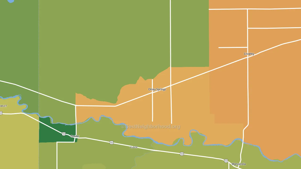 81062, CO block-group voter-turnout map