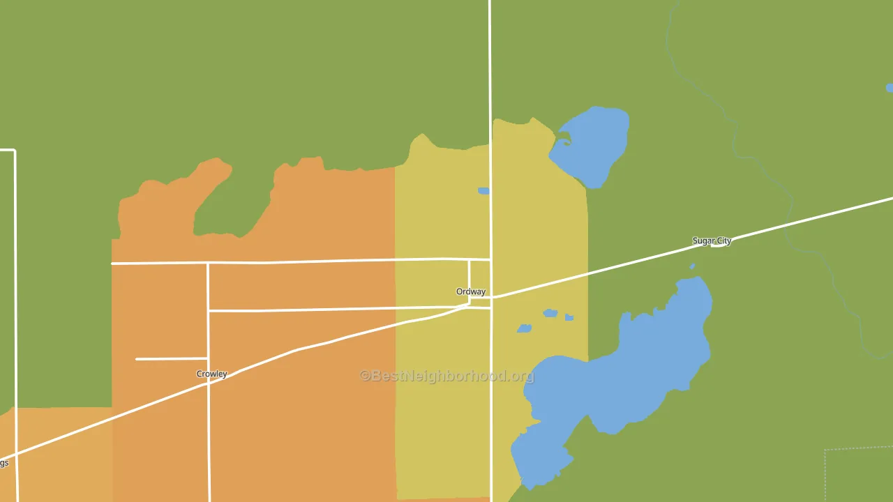 81063, CO block-group voter-turnout map