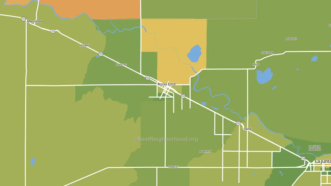 81067, CO block-group voter-turnout map